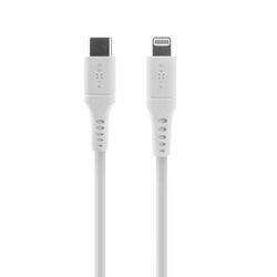 FIXED LIQUID silikonkabel USB-C/Lightning 2m Vit