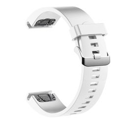 FIXED Silikonrem för Garmin QuickFit 20 mm Vit