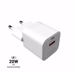 FIXED Snabb Mini Hemladdare 20W USB-C PD/USB-A Vit