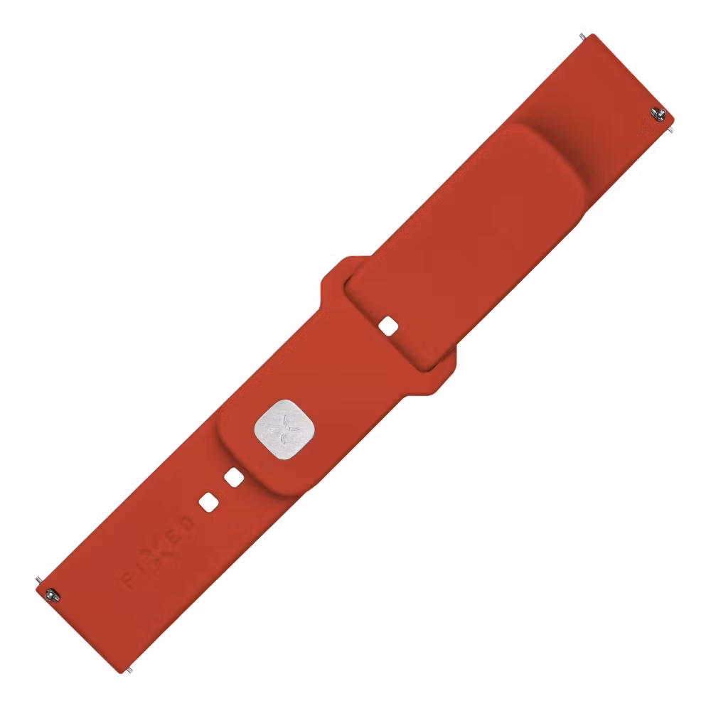 FIXED Silikonrem för Smartwatch Universal 20 mm Röd