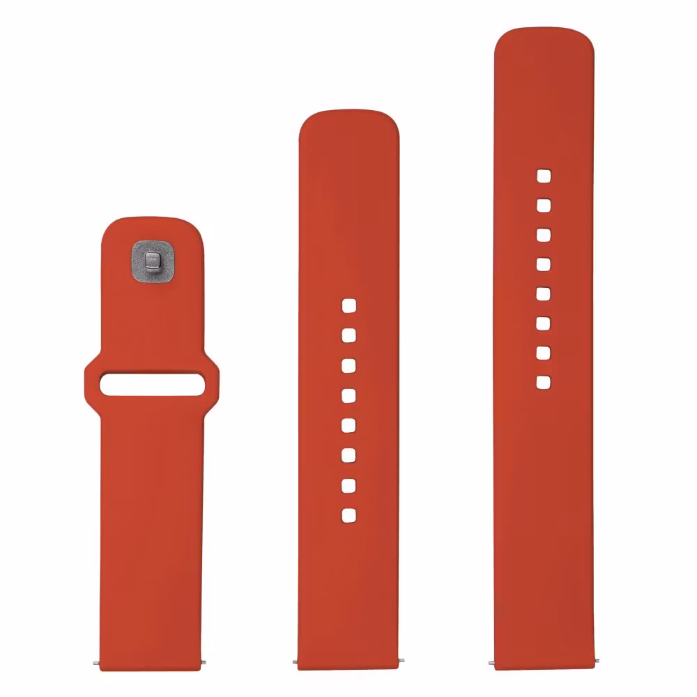 FIXED Silikonrem för Smartwatch Universal 20 mm Röd