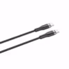 FIXED METAL 100W USB-C/C flätad kabel 0.5m Svart