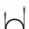 FIXED METAL 100W USB-C/C flätad kabel 0.5m Svart