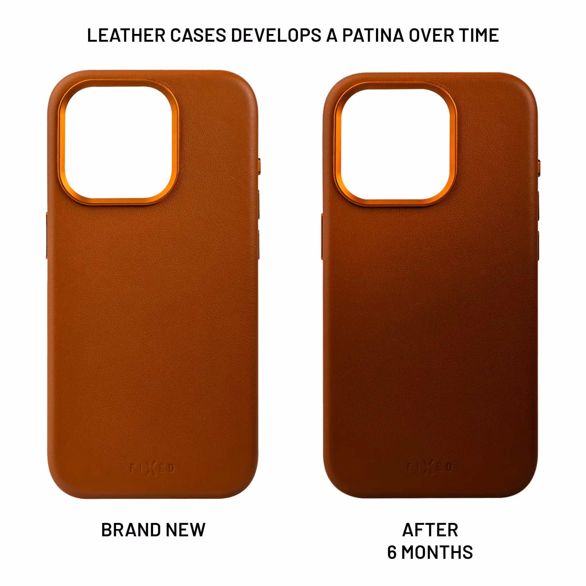 FIXED MagLeather skyddsskal iPhone 16 Pro Brun
