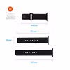 FIXED Silikonrem SET för Apple Watch 38/40/41mm Svart