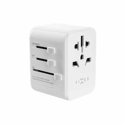 FIXED Reseadapter/laddare USB-C/USB-A 30W EU/UK/USA/AUS