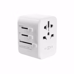 FIXED Reseadapter/laddare USB-C/USB-A 30W EU/UK/USA/AUS