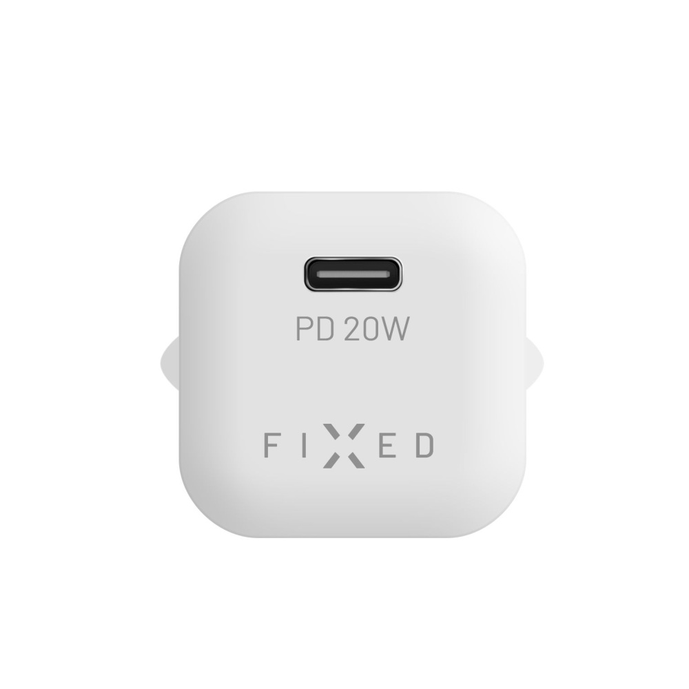 FIXED Snabb Mini Hemladdare 20W USB-C PD Vit