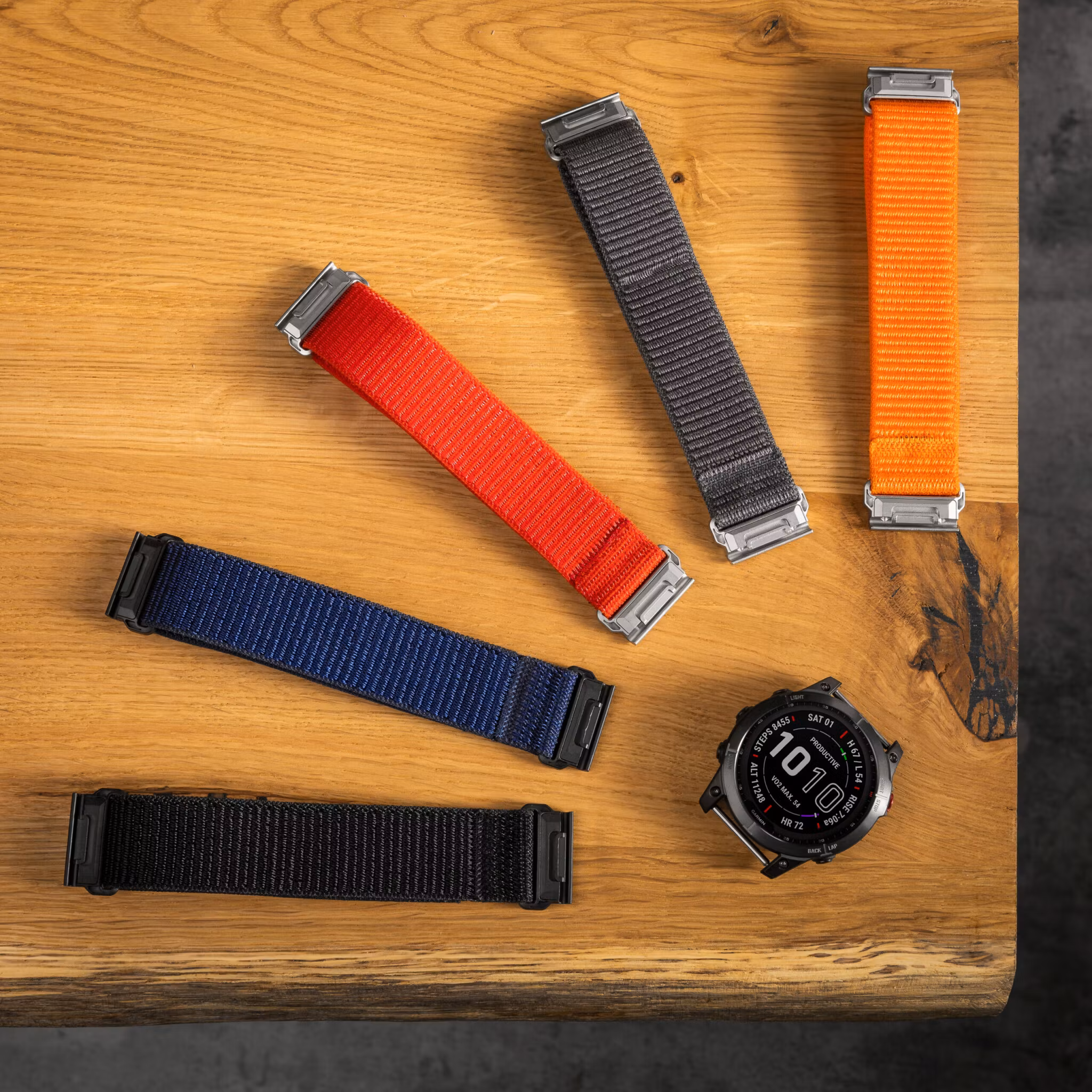 FIXED Nylonrem för Garmin QuickFit 26mm Orange