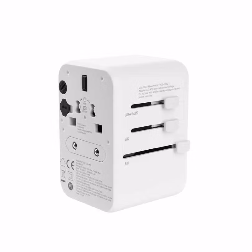 FIXED Reseadapter/laddare USB-C/USB-A 65W EU/UK/USA/AUS