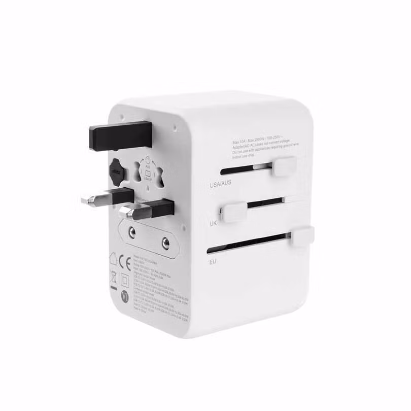 FIXED Reseadapter/laddare USB-C/USB-A 65W EU/UK/USA/AUS