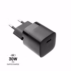 FIXED Super Snabb Mini Hemladdare USB-C PD 30W Svart