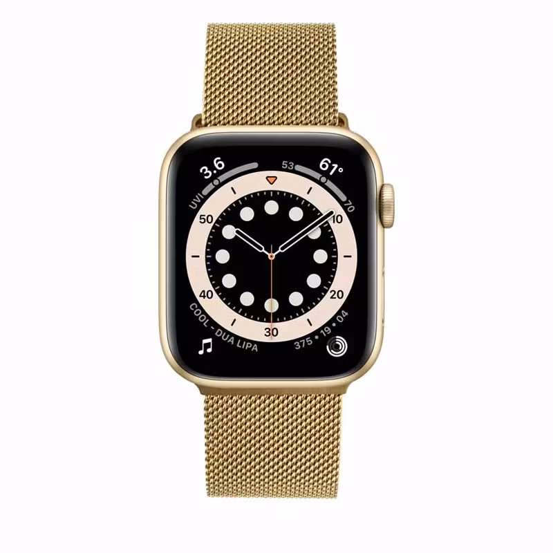 FIXED Mesh metallrem för Apple Watch 42/44/45/49mm Guld