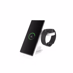 FIXED 3in1 Trådlös Laddstation för Samsung Vit