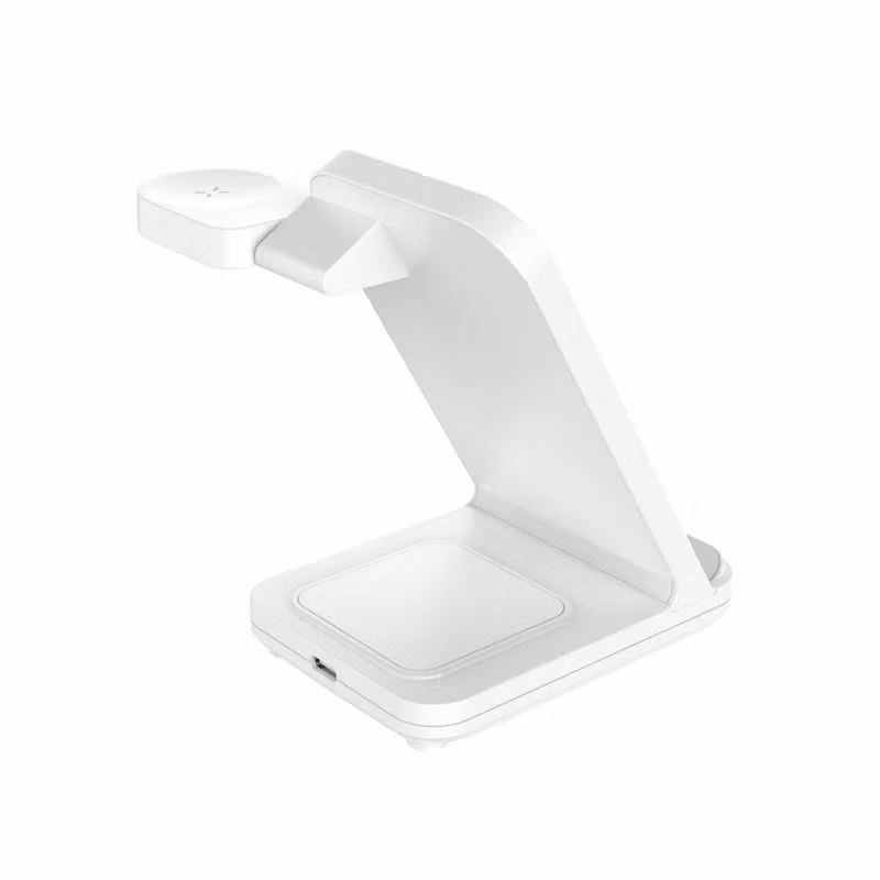 FIXED 3in1 Trådlös Laddstation för Samsung Vit
