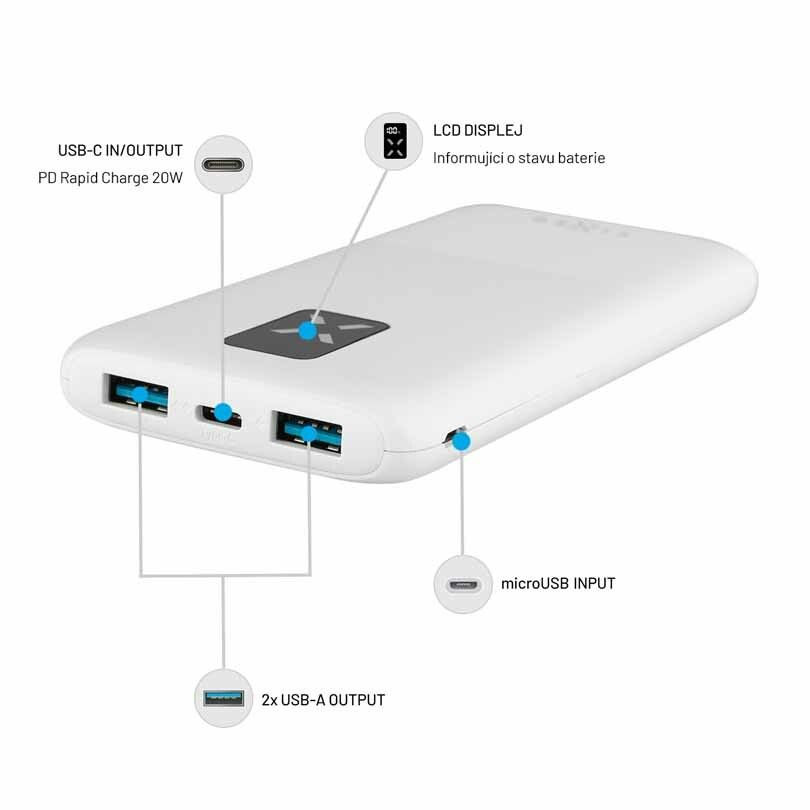 FIXED Zen USB-C PD 20W Power Bank 10.000 mAh Vit