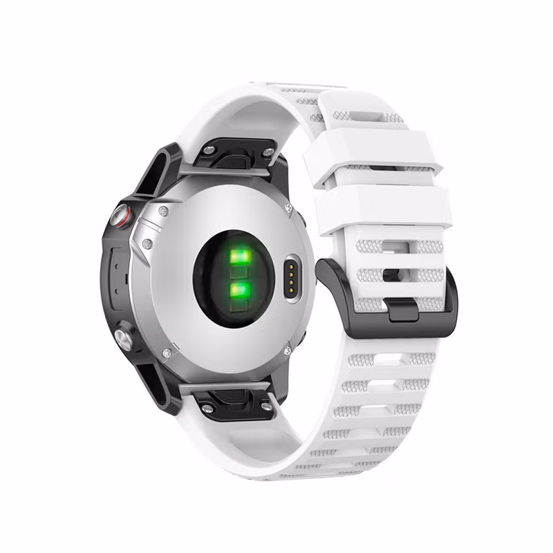 FIXED Silikonrem för Garmin QuickFit 22 mm Vit