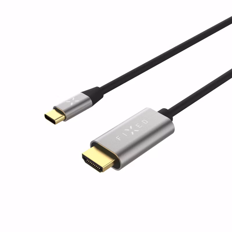 FIXED USB-C / HDMI 4K/60 Hz USB 3.1 Gen2 kabel 2m Svart