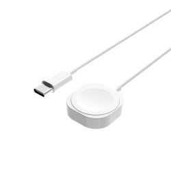 FIXED USB-C Laddkabel för Apple Watch Vit