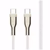 FIXED METAL 100W USB-C/C flätad kabel 1.2m Vit