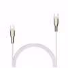 FIXED METAL 100W USB-C/C flätad kabel 1.2m Vit