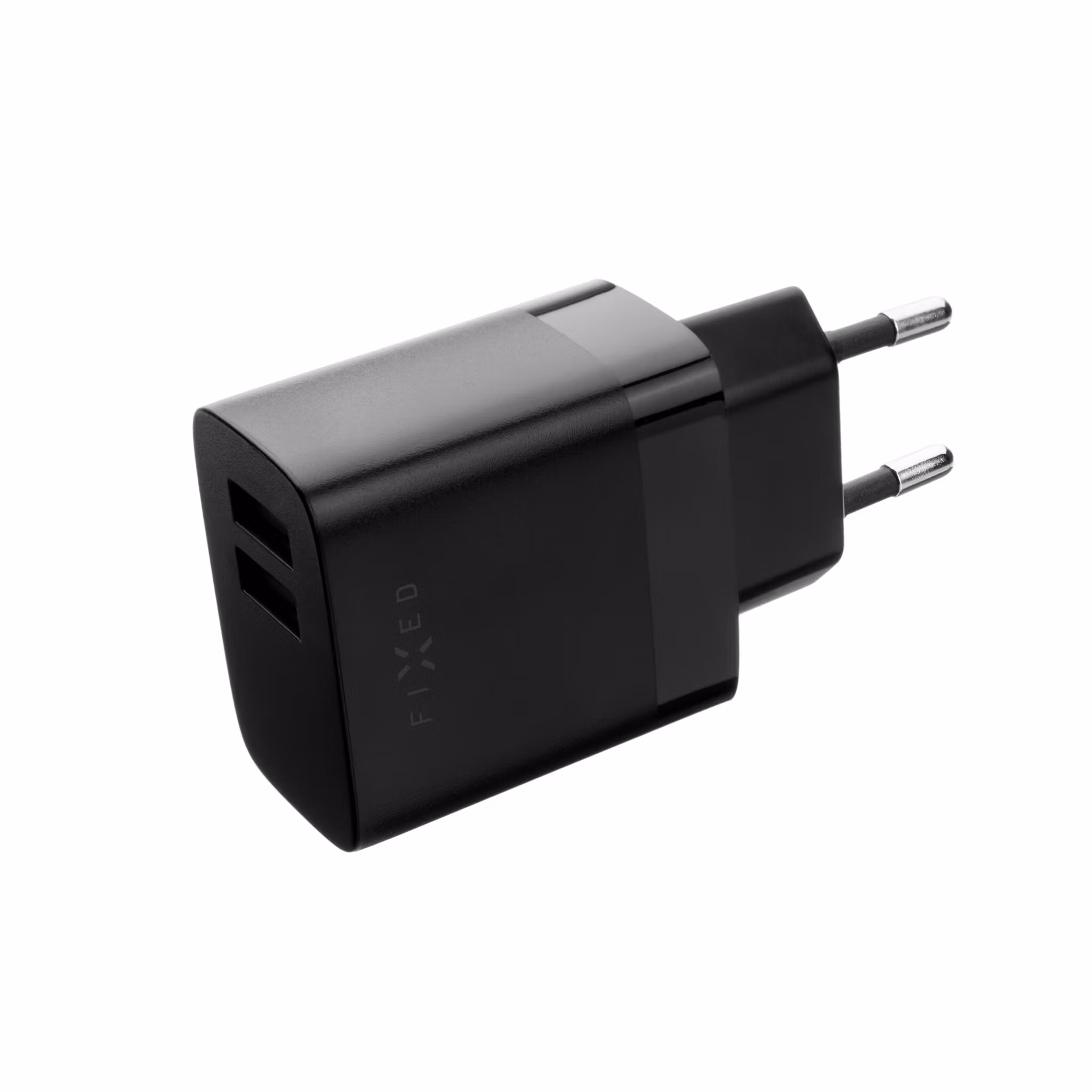 FIXED Hemladdare 2xUSB-A 17W Black