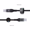 FIXED LED Laddningsdisplay USB-C/C 100W kabel 2m Svart