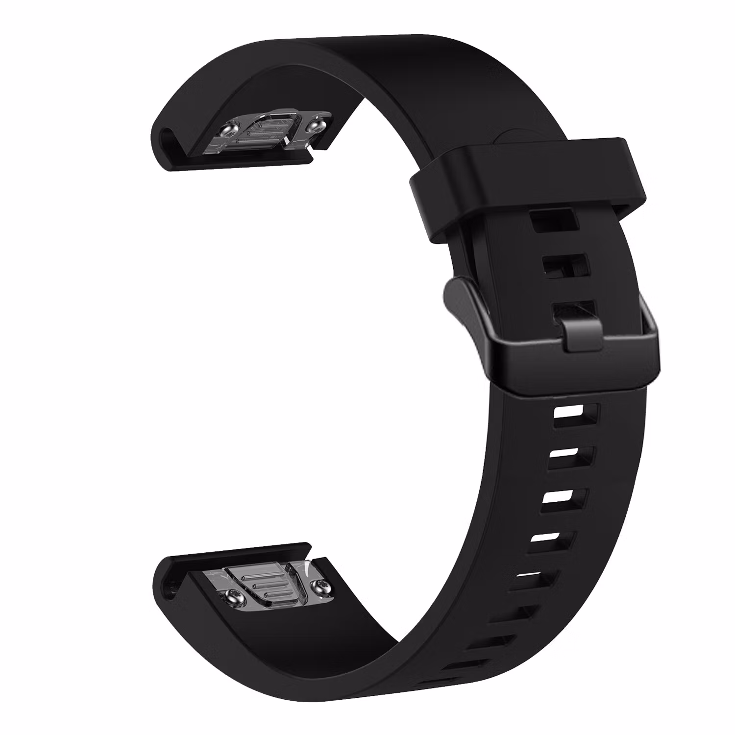 FIXED Silikonrem för Garmin QuickFit 20 mm Svart
