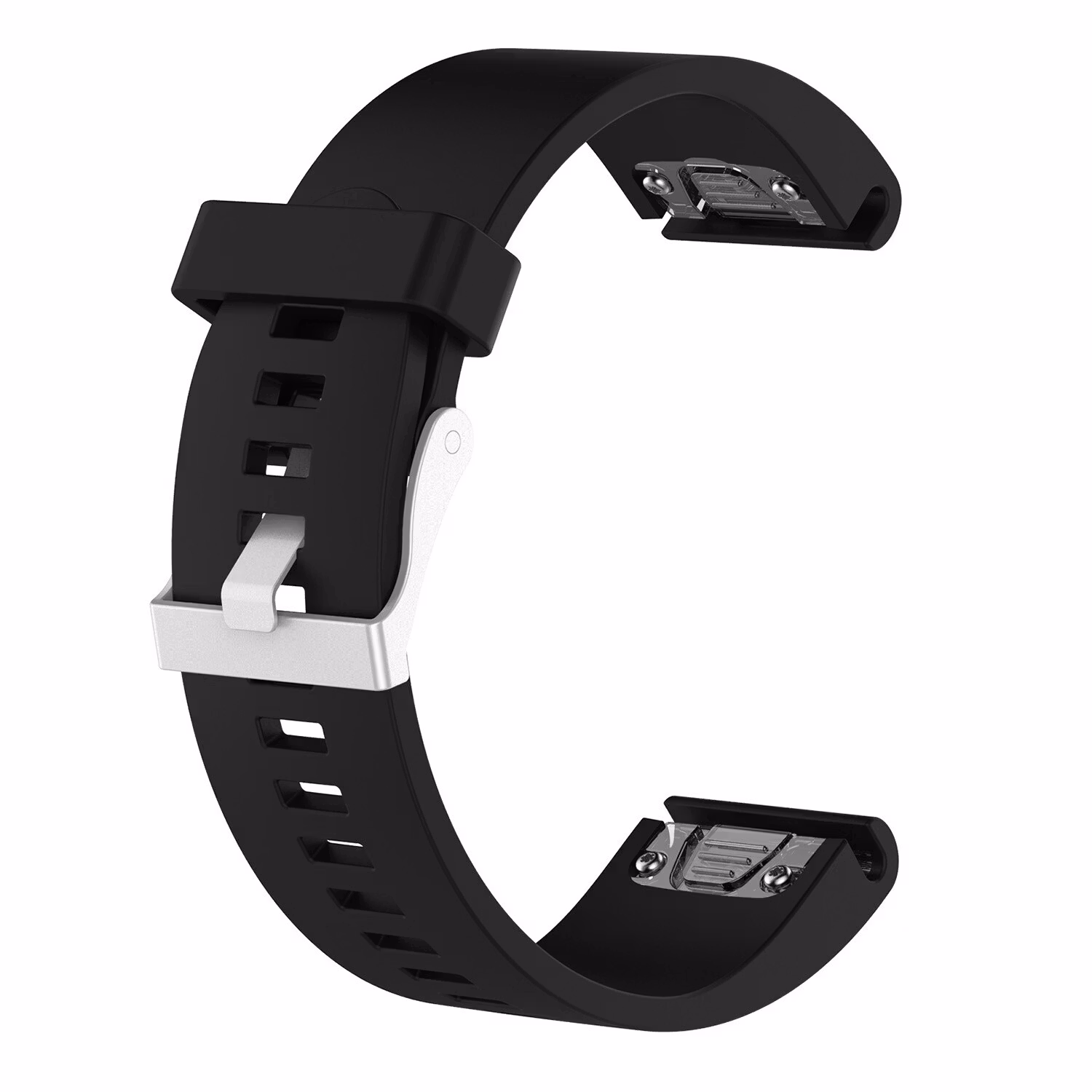 FIXED Silikonrem för Garmin QuickFit 20 mm Svart