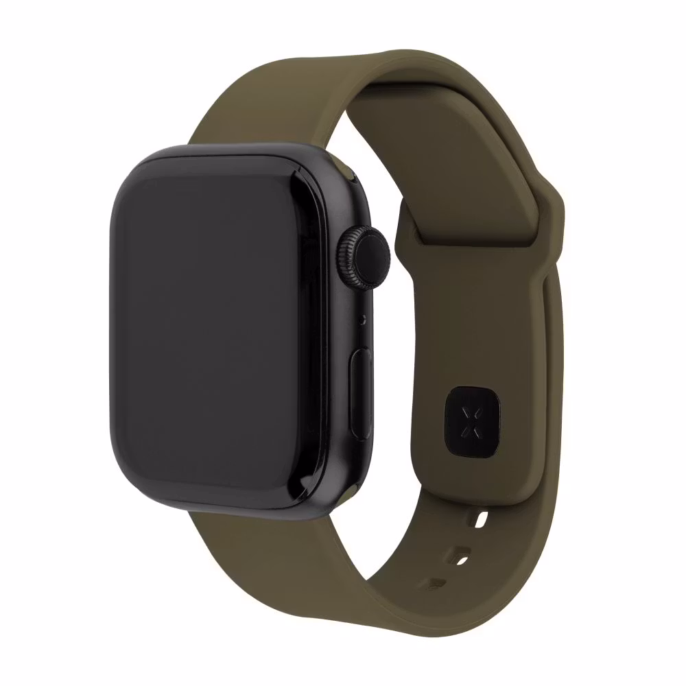 FIXED Sportig silikonrem SET för Apple Watch 42/44/45/46mm Oliv