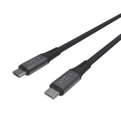 FIXED ARMOR USB 4.0 240W USB-C/C 20Gpbs kabel 1.2m Grå