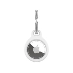 FIXED Silky Apple AirTag Nyckelring Fodral vit