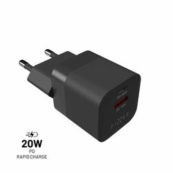 FIXED Snabb Mini Hemladdare 20W USB-C PD/USB-A Svart