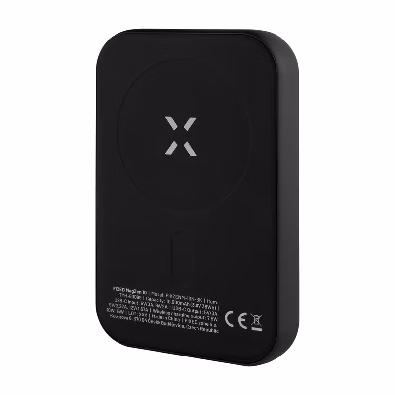FIXED MagZen Trådlös PD 20W Power Bank 10.000 mAh Svart