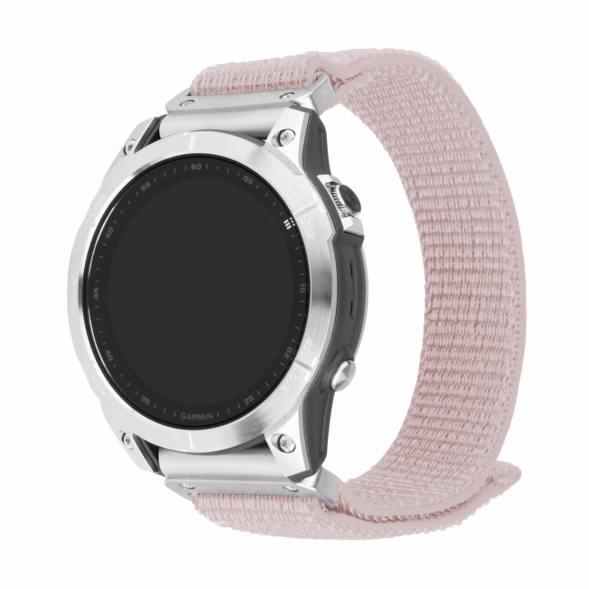 FIXED Nylonrem Garmin QuickFit 22 mm Rosa Guld