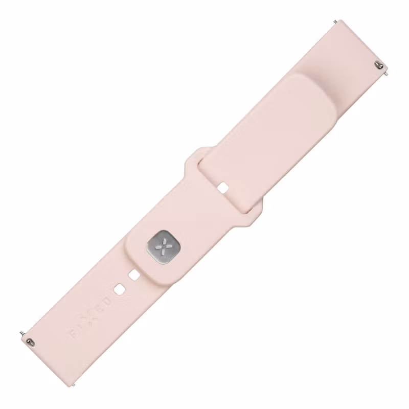 FIXED Silikonrem för Smartwatch Universal 20 mm Rosa
