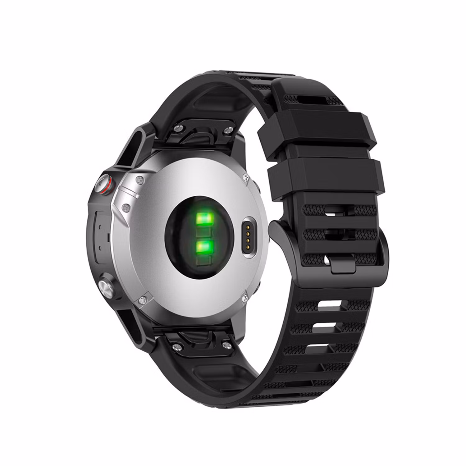 FIXED Silikonrem för Garmin QuickFit 22 mm Svart