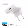 FIXED Slim GaN 90 Super Snabb 1x USB-C laddare 30W Vit