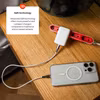 FIXED Slim GaN 90 Super Snabb 1x USB-C laddare 30W Vit