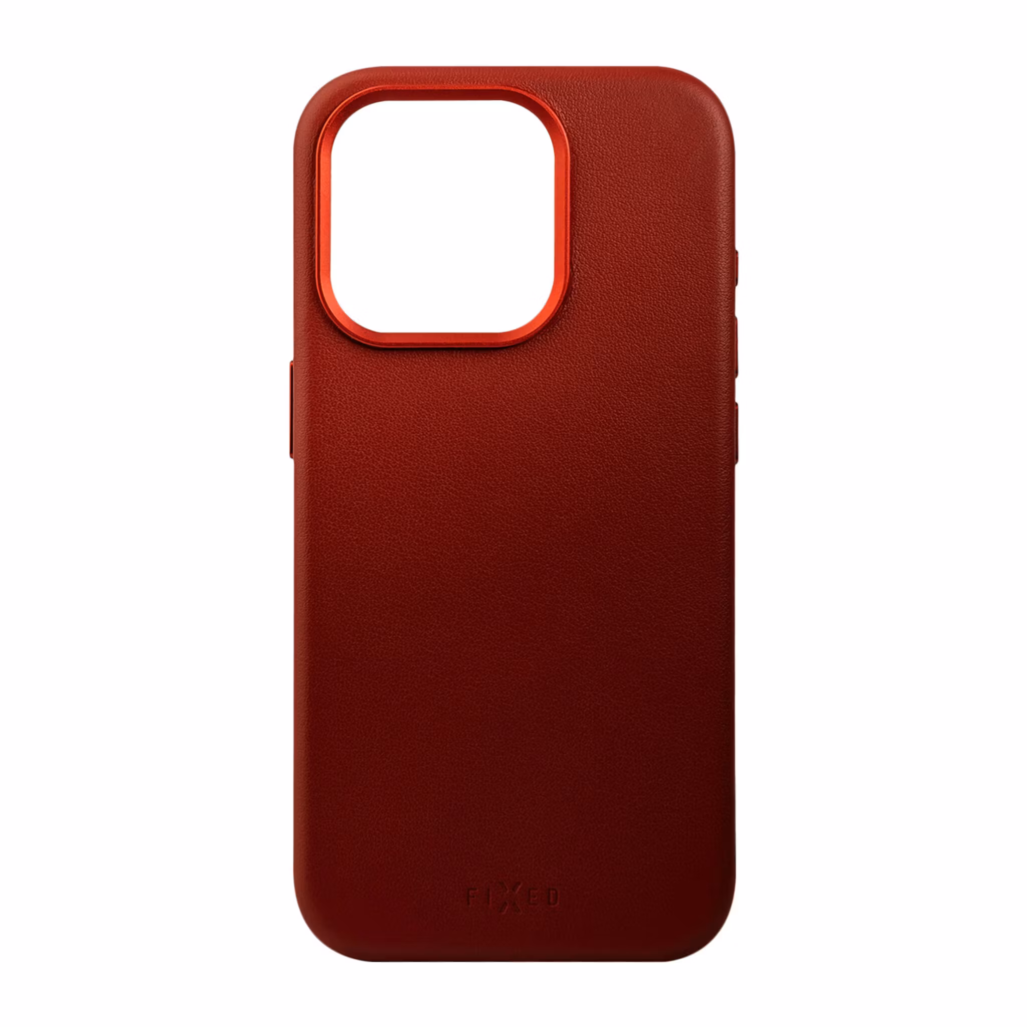 FIXED MagLeather skyddsskal iPhone 16 Pro Röd
