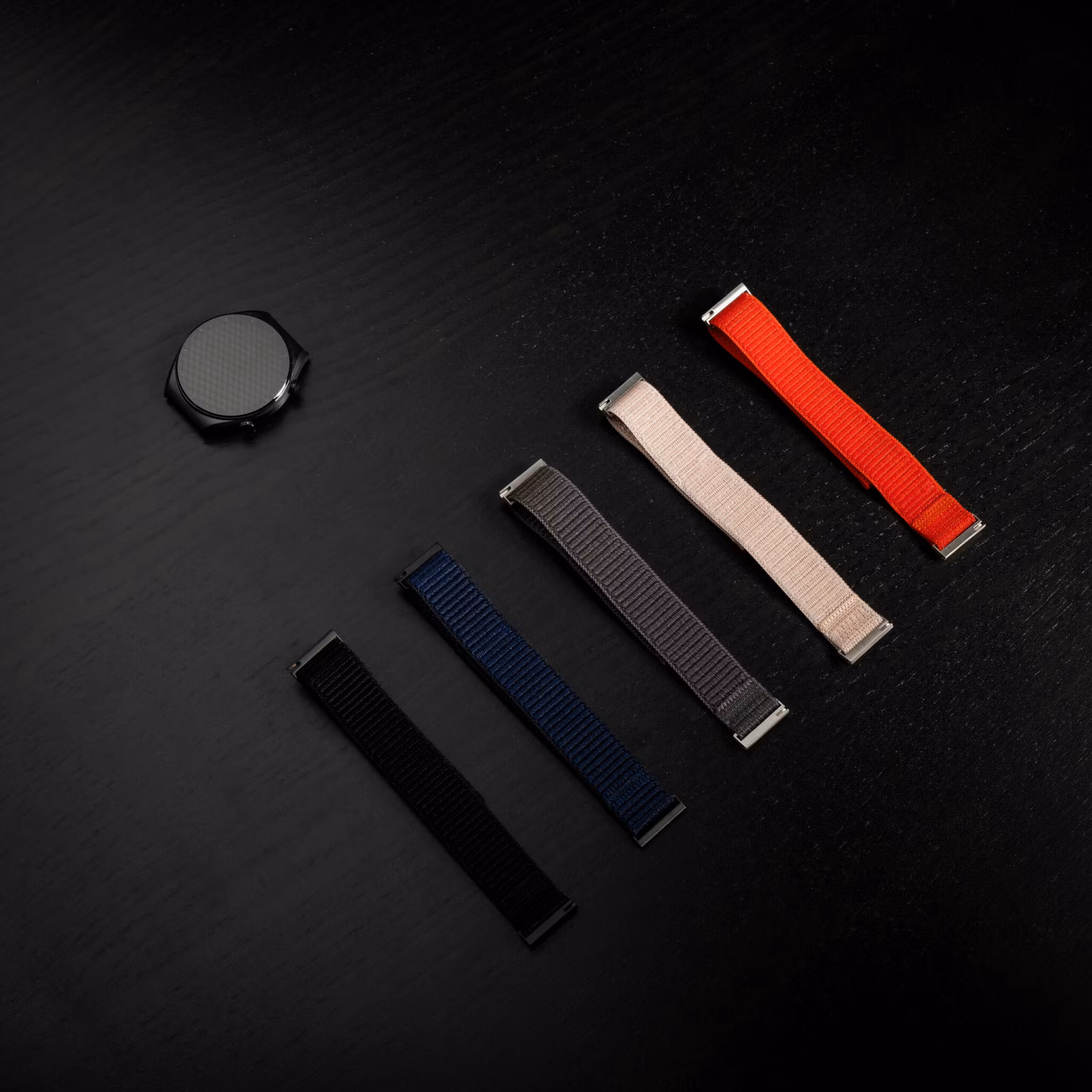 FIXED Nylonrem för Smartwatch Universal 20 mm Svart