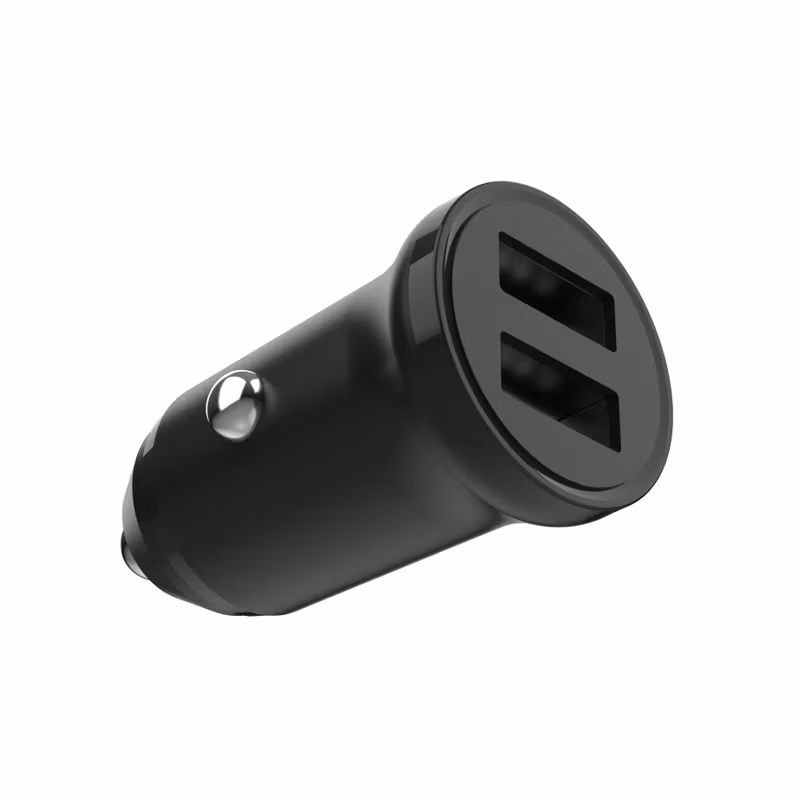 FIXED Mini Billaddare 2xUSB-A 15W 12/24V Svart