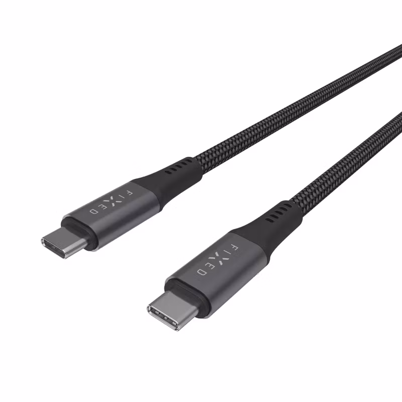 FIXED ARMOR USB 4.0 240W USB-C/C 20Gpbs kabel 2m Grå