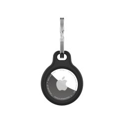 FIXED Silky Apple AirTag Nyckelring Fodral Svart