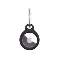 FIXED Silky Apple AirTag Nyckelring Fodral Svart