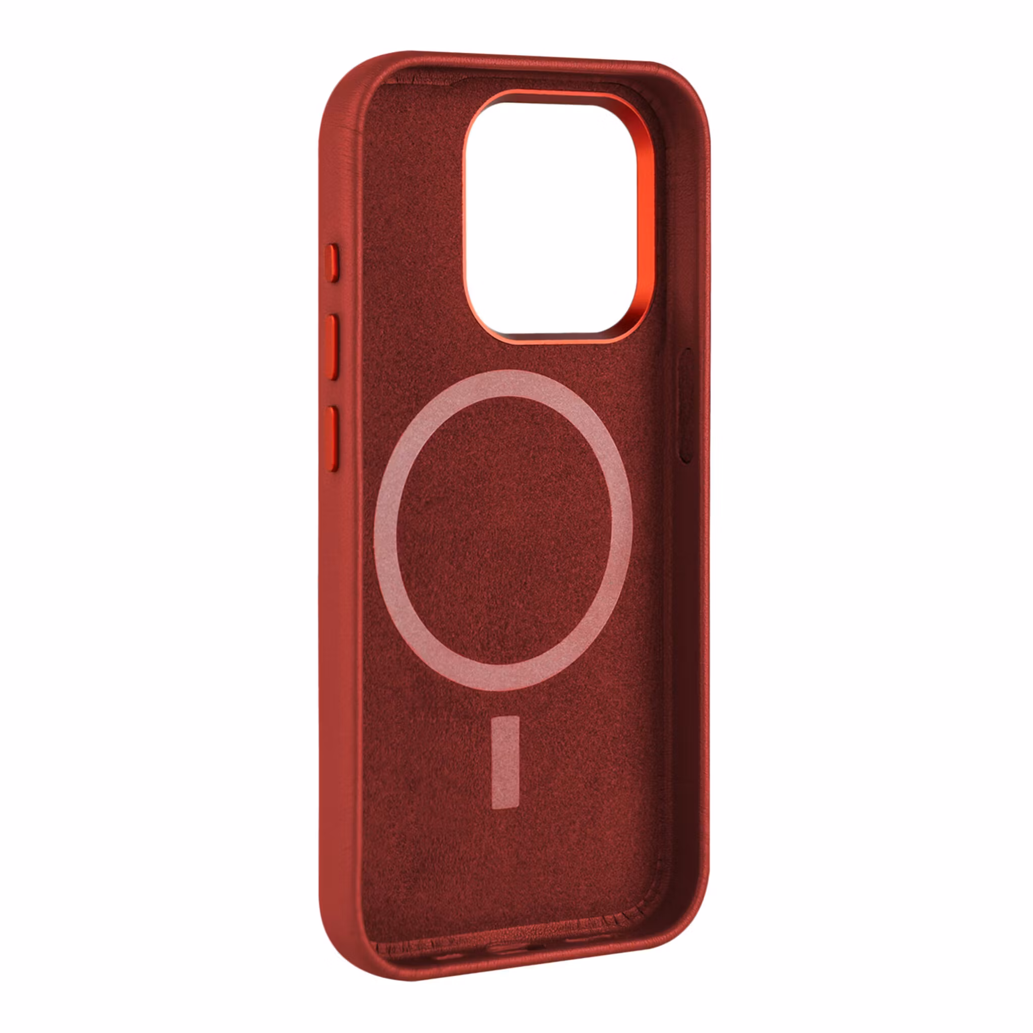 FIXED MagLeather skyddsskal iPhone 16 Pro Max Röd