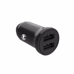 FIXED Mini Billaddare 2x USB-A 15W/Lightning kabel 1m