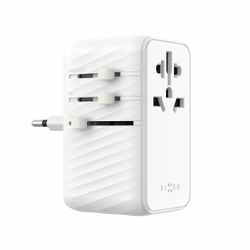 FIXED Reseadapter/laddare USB-C/-A 85W EU/UK/USA/AUS