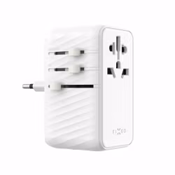 FIXED Reseadapter/laddare USB-C/-A 85W EU/UK/USA/AUS
