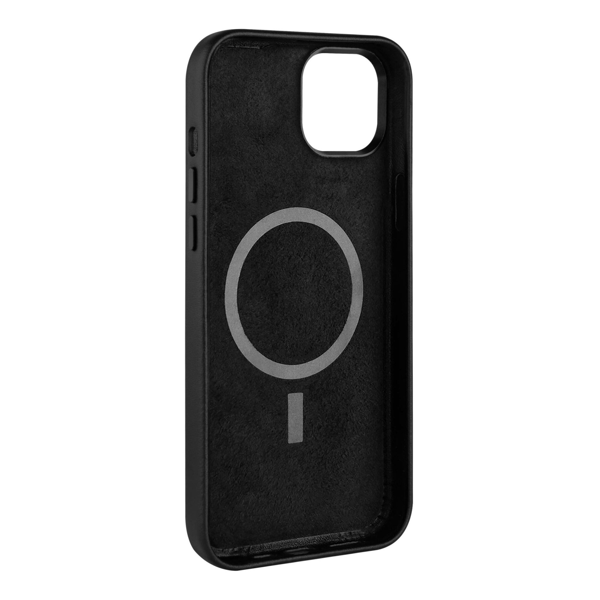 FIXED MagLeather skyddsskal iPhone 16 Svart